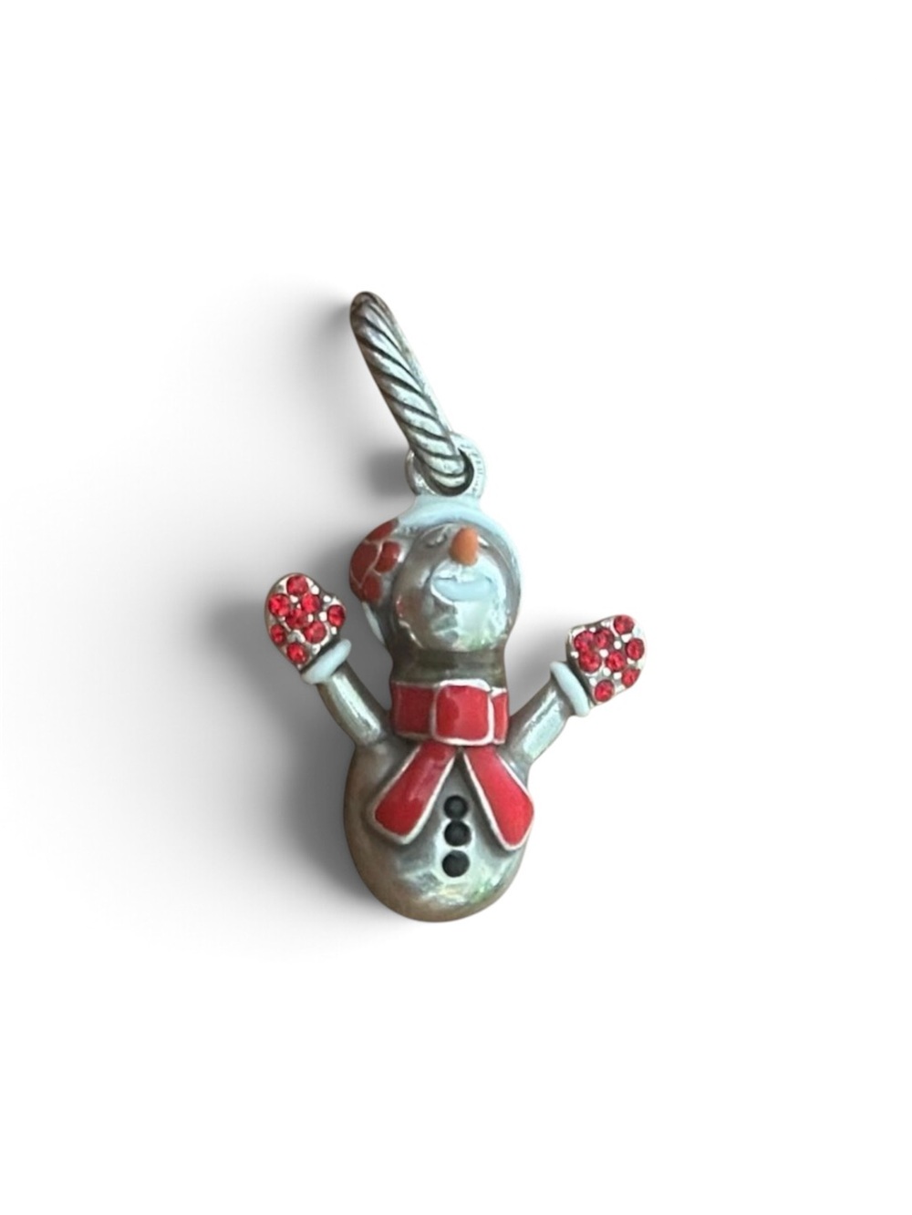 Brighton Frosty Snowman Charm Bead New